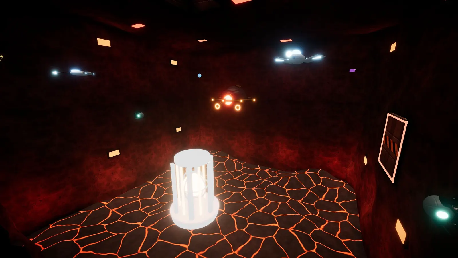 The last reactor on a floor of cracked lava rock